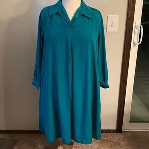 Drapery’s and Damon’s Shirt style MIDI dress Size 16P, very good condition